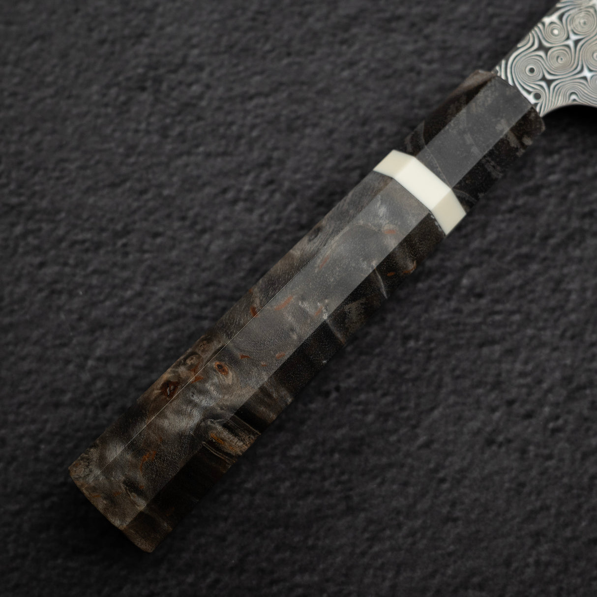 Nigara Anmon SG2 Raindrop Damascus Petty 120mm Birch Handle