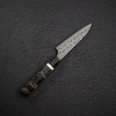 Nigara Anmon SG2 雨滴大馬士革 Petty 120mm 樺木手柄