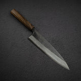 初心雲影 藍色 2 黑內大馬士革牛刀 210mm 黑色 Chacate 手柄