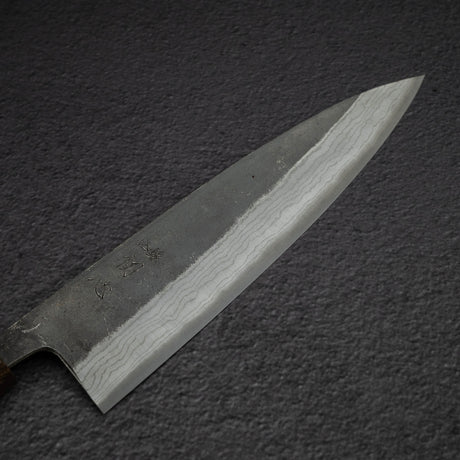 初心雲影 藍色 2 黑內大馬士革牛刀 210mm 黑色 Chacate 手柄