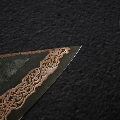 Hatsukokoro x Nigara Yorokobi SLD 銅大馬士革 K-tip Gyuto 210mm 樺木手柄