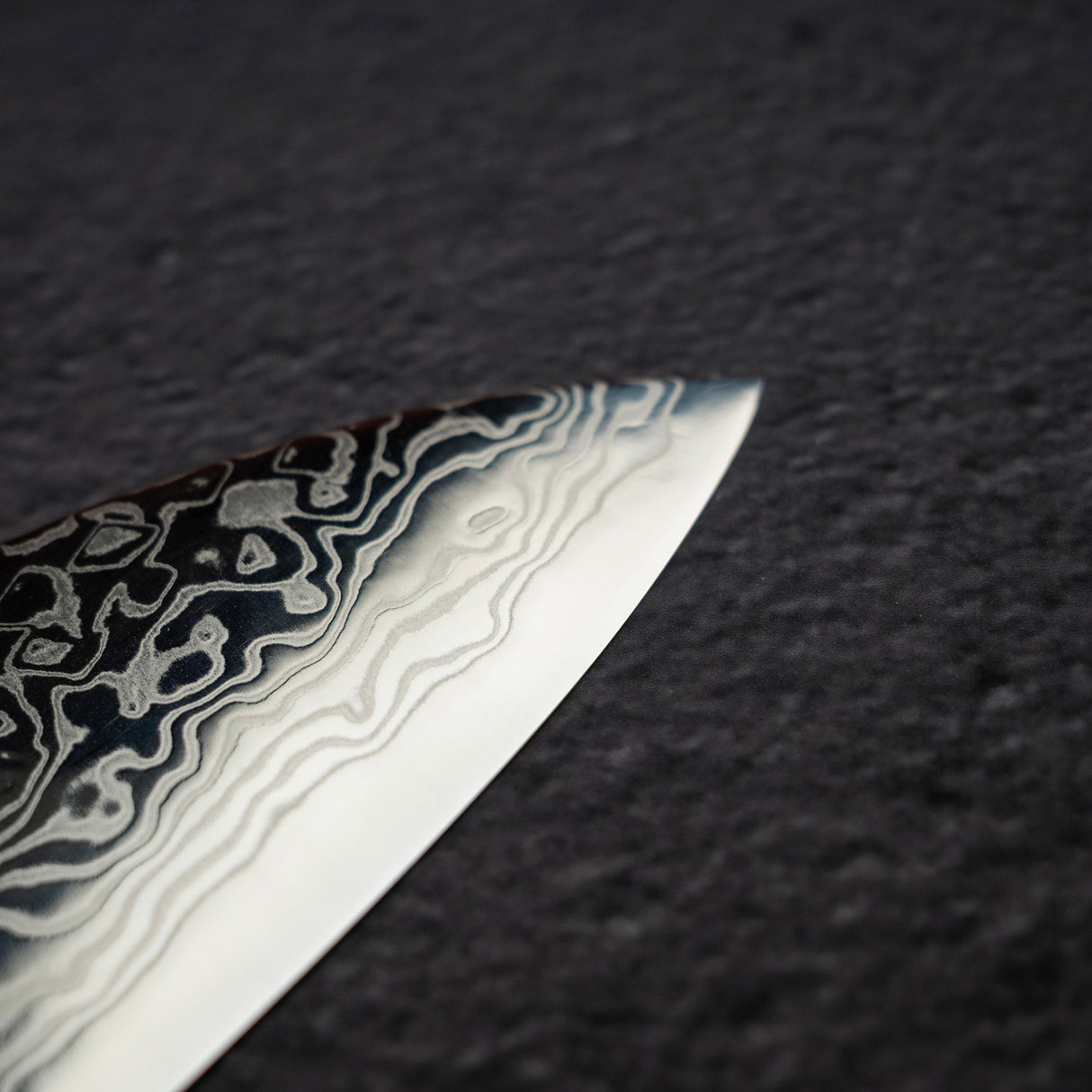 Hatsukokoro Ginga ATS34 Damascus Santoku 180mm