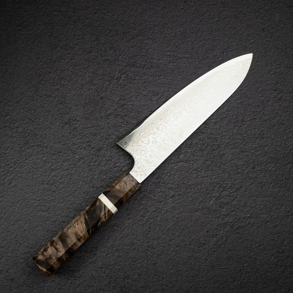 Hatsukokoro Ginga ATS34 Damascus Santoku 180mm