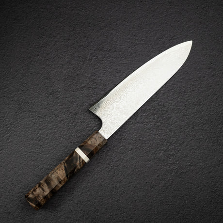 初心 銀河 ATS34 大馬士革 三德刀 180mm