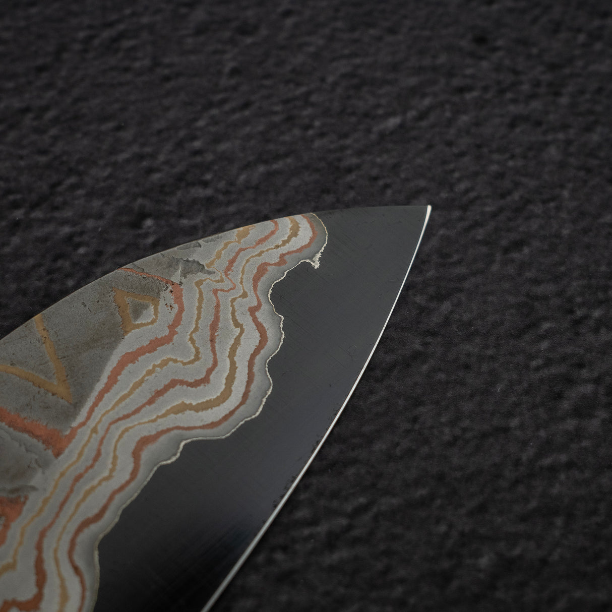 初心 x Nigara Irodori Blue 2 彩虹大馬士革 三德 180mm