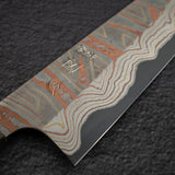 初心 x Nigara Irodori Blue 2 彩虹大馬士革 三德 180mm