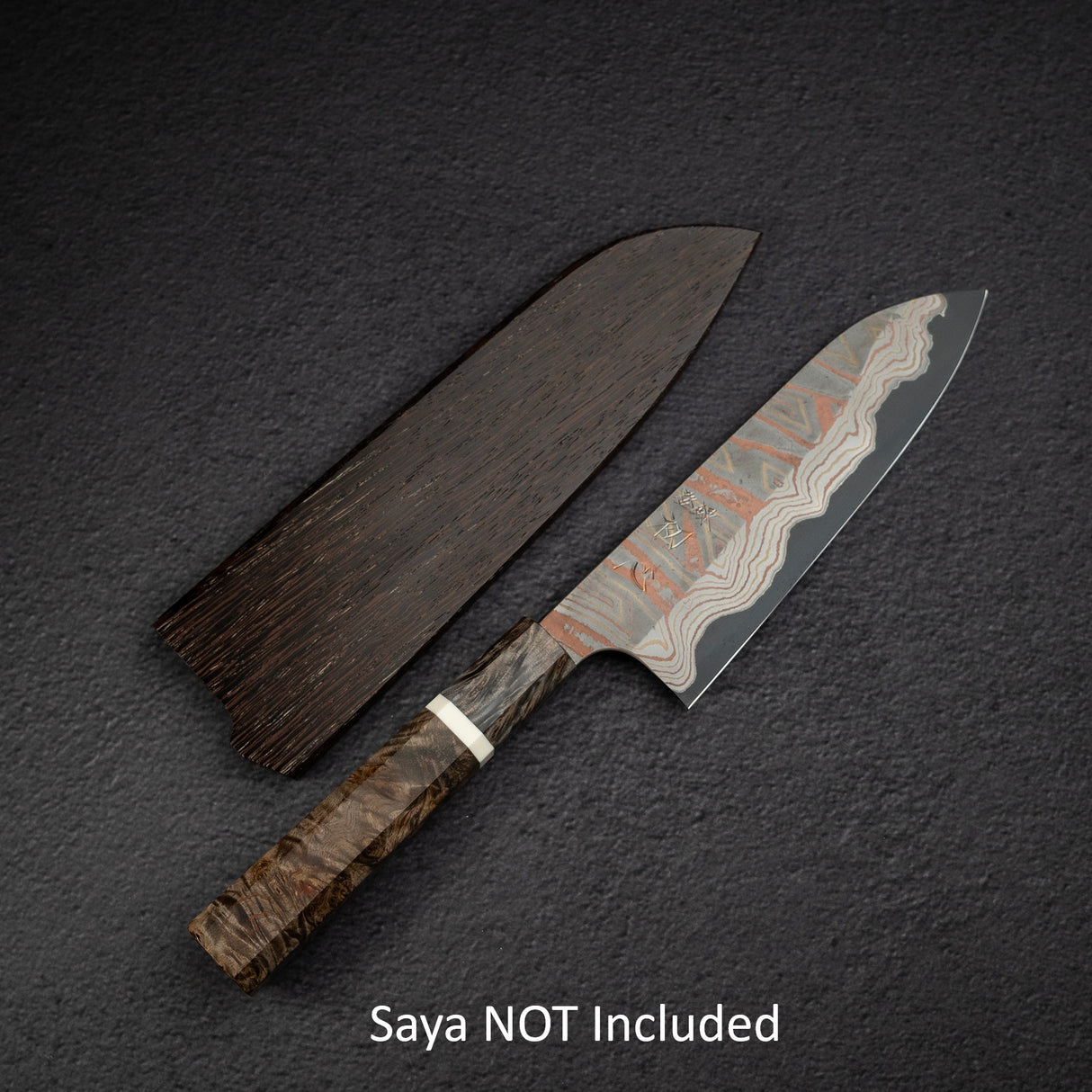 初心 x Nigara Irodori Blue 2 彩虹大馬士革 三德 180mm