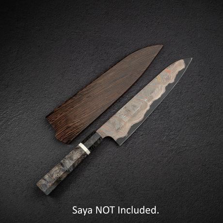 二唐彩虹藍二大馬士革牛刀 240mm（初心）