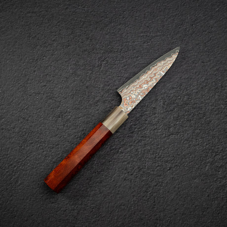 Takeshi Saji VG10 Rainbow Damascus Etched Paring 90mm