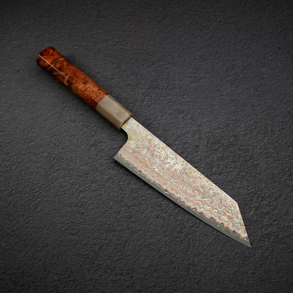 Takeshi Saji VG10 Rainbow Damascus Kurozome