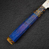 Hatsukokoro Kujaku V-Toku-2 Gyuto 210mm Rainbow Damascus Finish Purple