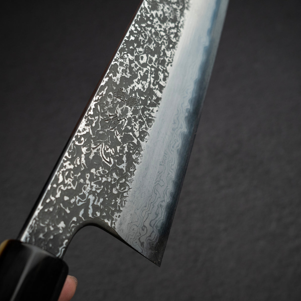 増田 吉秀 青鋼一號 黑染 大馬士革 牛刀 240mm