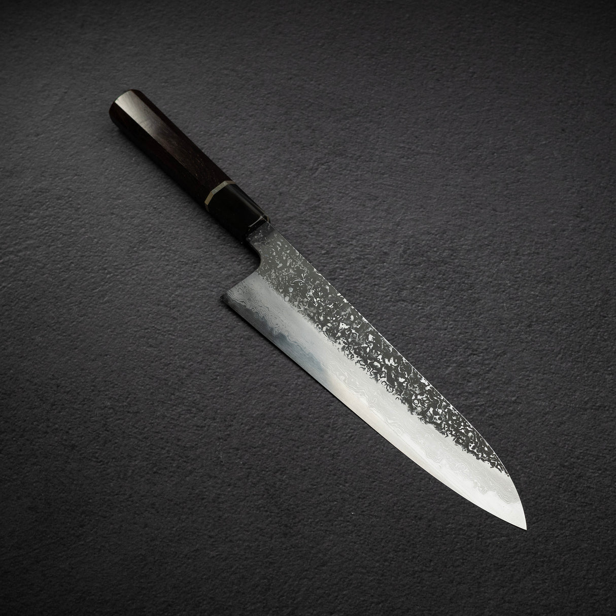Masuda Yoshihide Blue 1 Kurozome Damascus Gyuto 220mm