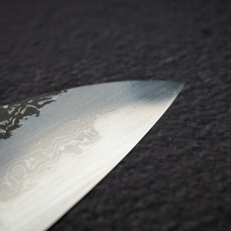 Masuda Yoshihide Blue 1 Kurozome Damascus Gyuto 220mm