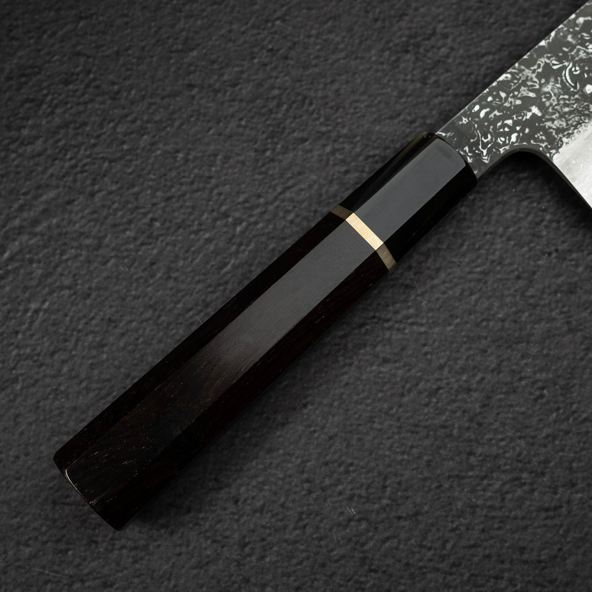 Masuda Yoshihide Blue 1 Kurozome Damascus Gyuto 220mm