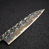 貴輔 x 新國 ATS34 小刀 / 蔬果刀 鎚目 鏡面 霞 處理 150mm w 刀套