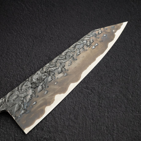 Kisuke x Xinguo ATS34 K tip Gyuto Tsuchime Mirror Kasumi 240mm w Knife Guard