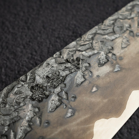 Kisuke x Xinguo ATS34 K tip Gyuto Tsuchime Mirror Kasumi 240mm w Knife Guard