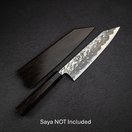 Kisuke x Xinguo ATS34 K tip Gyuto Tsuchime Mirror Kasumi 210mm w Knife Guard