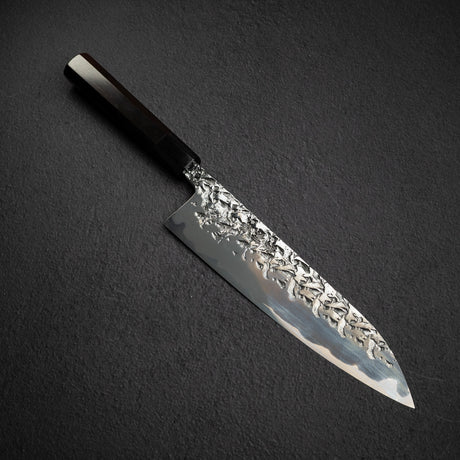 Kisuke x Xinguo ATS34 Gyuto Tsuchime Mirror Kasumi 240mm w Knife Guard