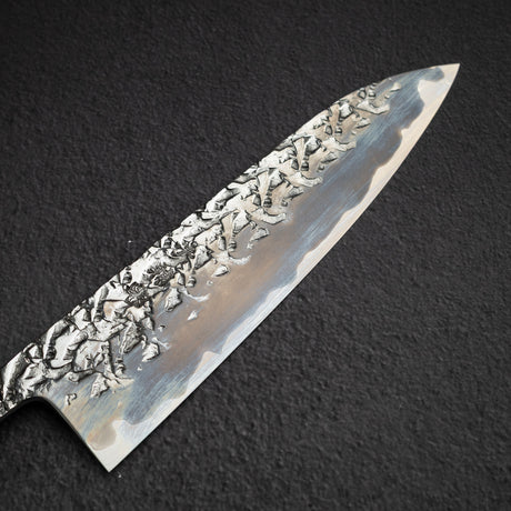 Kisuke x Xinguo ATS34 Gyuto Tsuchime Mirror Kasumi 240mm w Knife Guard