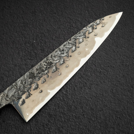 Kisuke x Xinguo ATS34 Gyuto Tsuchime Mirror Kasumi 210mm w Knife Guard