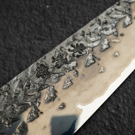 Kisuke x Xinguo ATS34 Gyuto Tsuchime Mirror Kasumi 210mm w Knife Guard