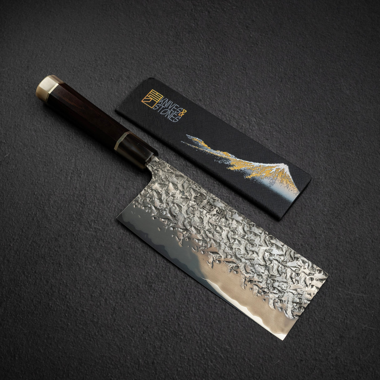 Kisuke x Xinguo ATS34 Chuka Tsuchime Mirror Kasumi Finish 180mm w Knife Guard