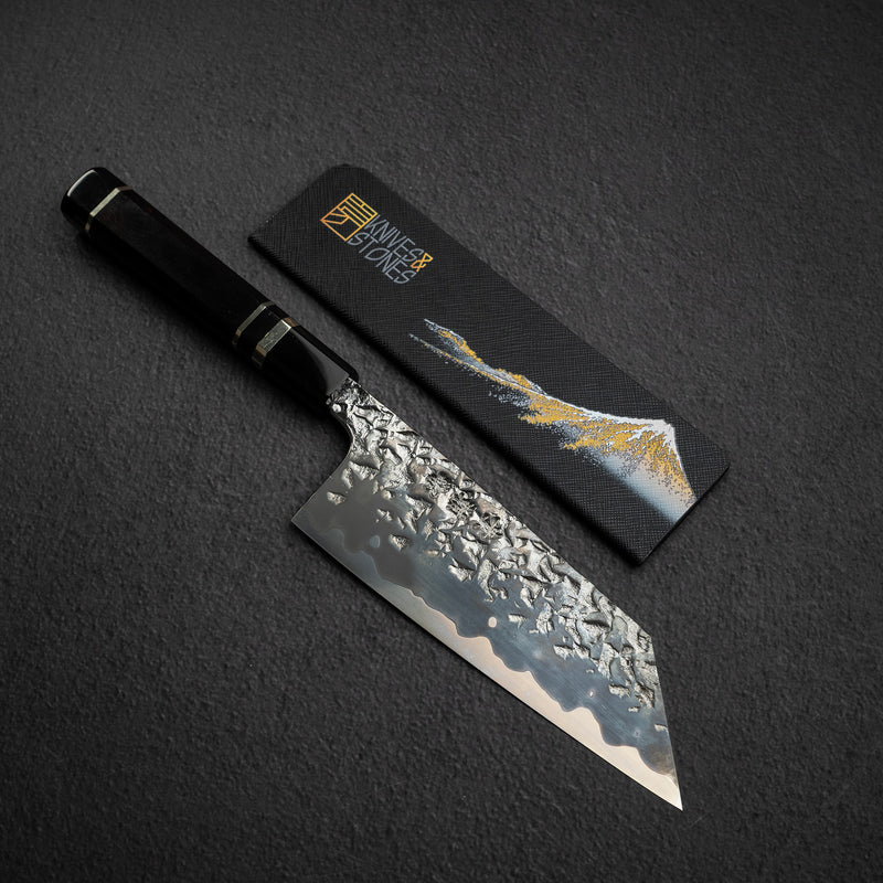 Kisuke x Xinguo ATS34 Bunka Tsuchime Mirror Kasumi Finish 180mm w Knife Guard