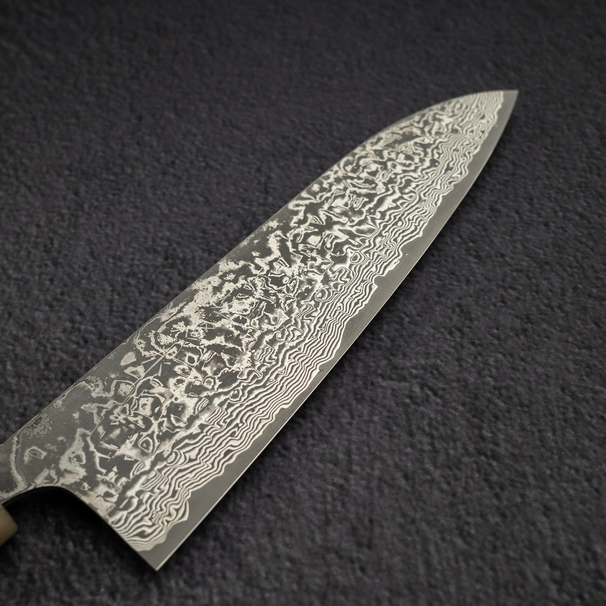 佐治武士 SG2 黑大馬士革三德刀 180mm 鐵木柄 + 非洲紫檀木鞘