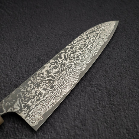 佐治武士 SG2 黑大馬士革三德刀 180mm 鐵木柄 + 非洲紫檀木鞘