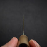 佐治武士 SG2 黑大馬士革三德刀 180mm 鐵木柄 + 非洲紫檀木鞘