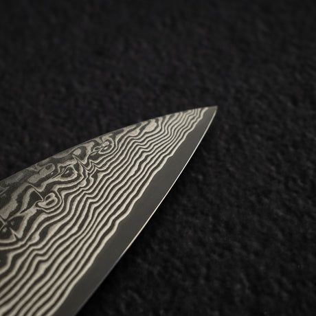 Takeshi Saji SG2 Kurozome Damascus Gyuto 210mm Ironwood Handle Wenge Saya