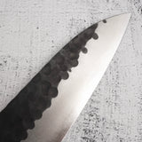 Masakage Koishi AS Gyuto 210mm Aogami Super Kurouchi Tsuchime K&S Hearted-shaped Ironwood Handle