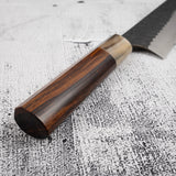 Masakage Koishi AS Gyuto 210mm Aogami Super Kurouchi Tsuchime K&S Hearted-shaped Ironwood Handle