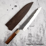 Masakage Koishi AS Gyuto 210mm Aogami Super Kurouchi Tsuchime K&S Hearted-shaped Ironwood Handle