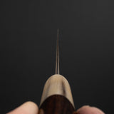 Masakage Koishi AS Gyuto 210mm Aogami Super Kurouchi Tsuchime K&S Hearted-shaped Ironwood Handle