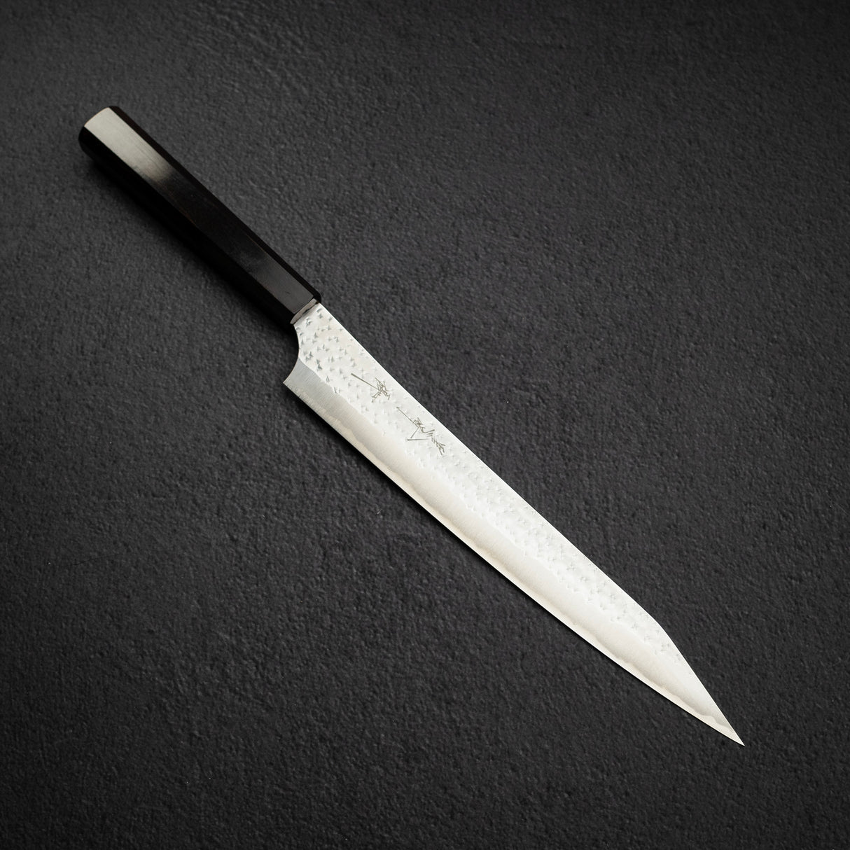 Kurosaki Kokusen Ei AS Sujihiki 240mm Aogami Super Ebony