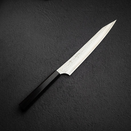 Kurosaki Kokusen Ei AS Sujihiki 240mm Aogami Super Ebony