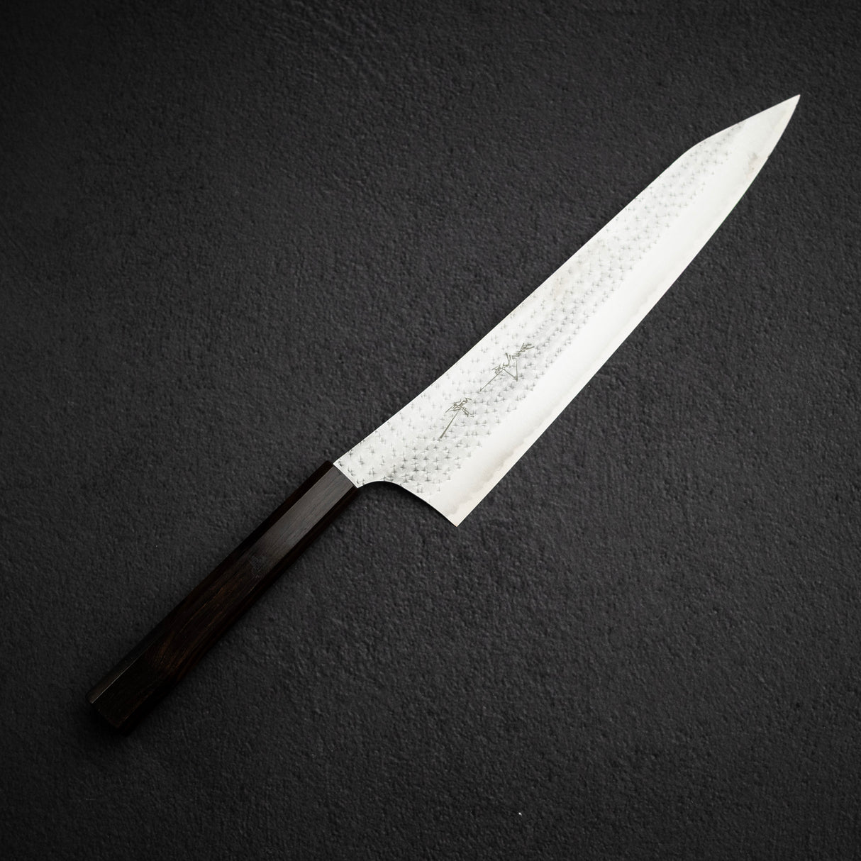 Kurosaki Kokusen Ei Aogami Super K tip Gyuto 270mm Ebony Handle
