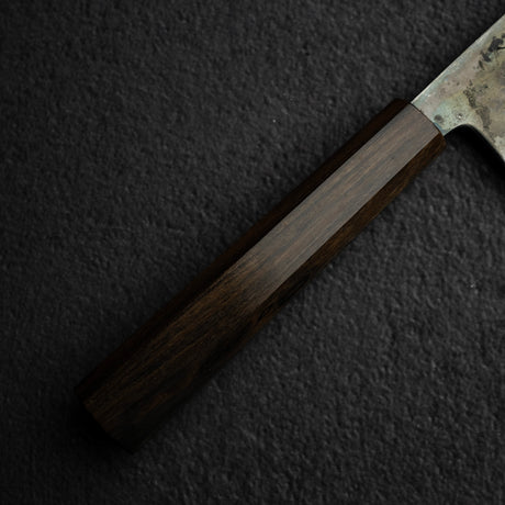 Motokyuuichi Kurosagi AS KU Nakiri 165mm Kurouchi by Hatsukokoro Black Chacate