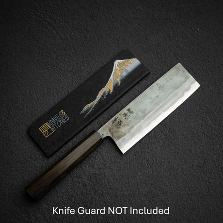 Motokyuuichi Kurosagi AS KU Nakiri 165mm Kurouchi by Hatsukokoro Black Chacate