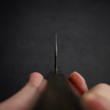 Motokyuuichi Kurosagi AS KU Nakiri 165mm Kurouchi by Hatsukokoro Black Chacate