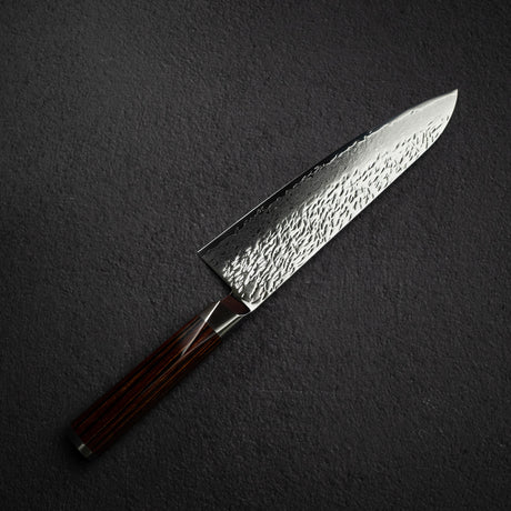 Ono 涼風 SG2鋼 / SG2粉末高速鋼 大馬士革 牛刀 210mm 鎚目 西式