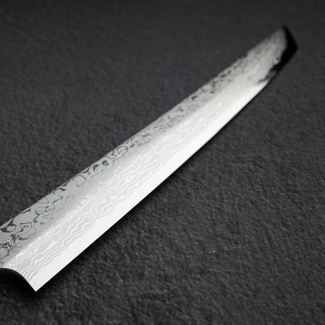 Hatsukokoro x Yoshihiro Yauji Blue 2 Damascus Sakimaru Yanagiba 270mm Old Stock