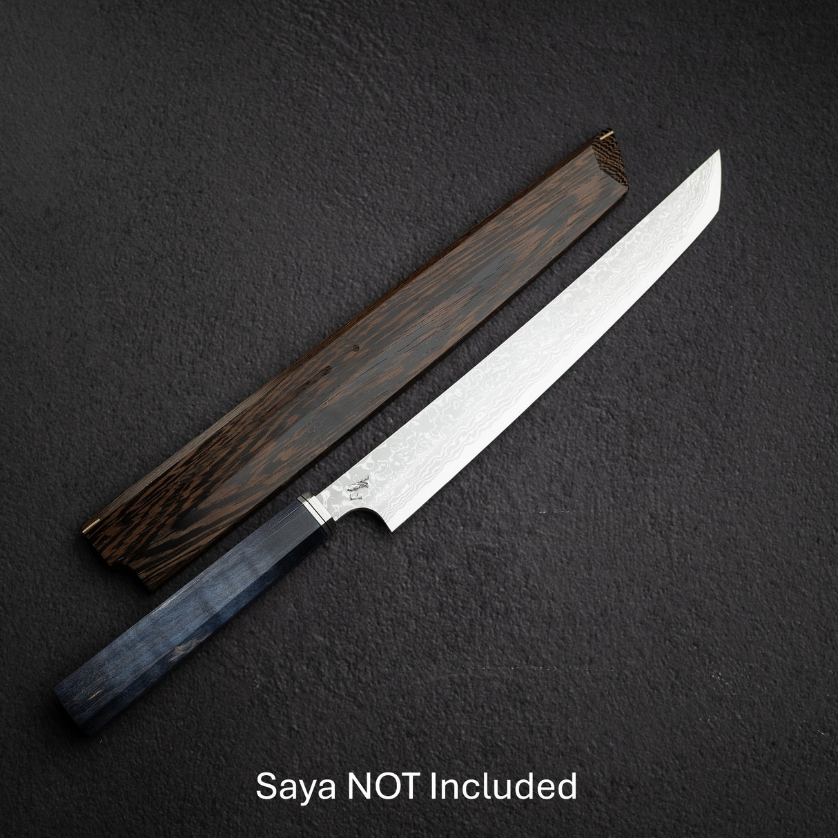 Hatsukokoro x Yoshihiro Yauji Blue 2 Damascus Sakimaru Yanagiba 270mm Old Stock