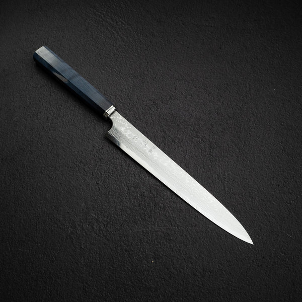 初心 x 彌氏良寬 青鋼二號 大馬士革 柳刃 240mm