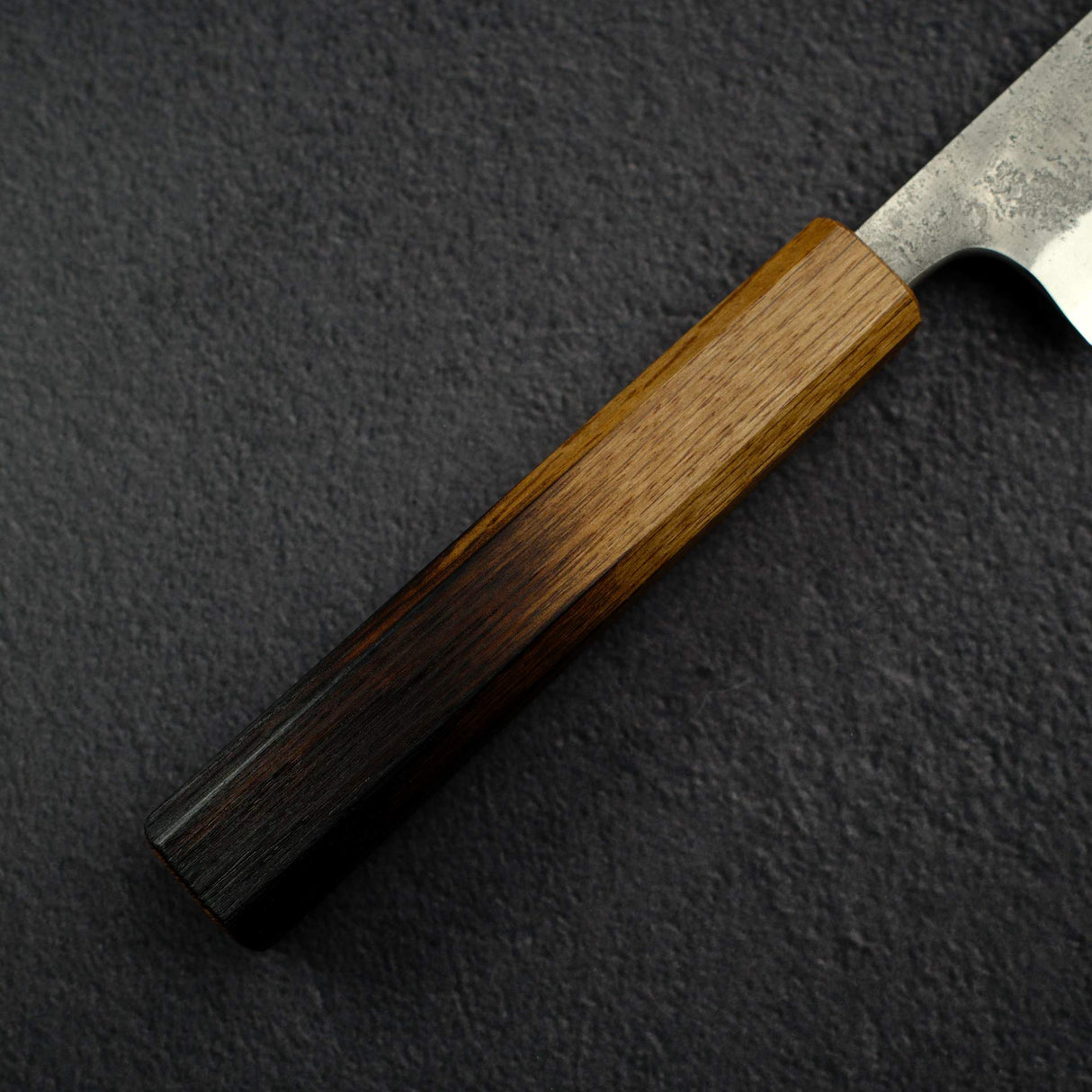 松原 青鋼二號 梨地 切片刀 240mm 燒色栗木