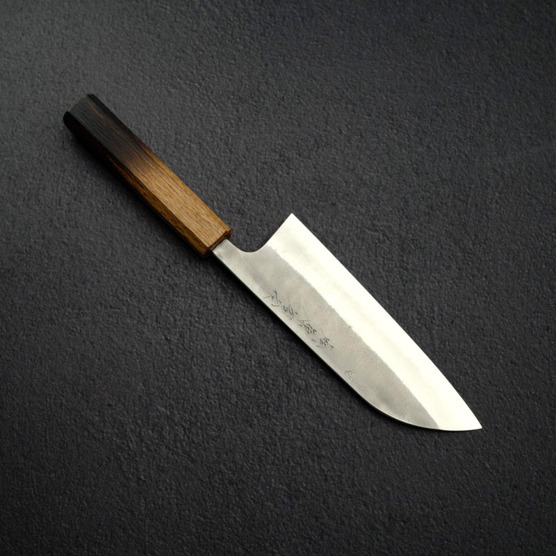 Matsubara Blue 2 Santoku 170mm Nashiji Burnt Kashi