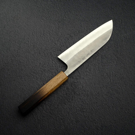 Matsubara Blue 2 Santoku 170mm Nashiji Burnt Kashi